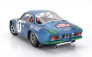 Solido Renault Alpine A110 1600s (nočná verzia) N 17 Rally Montecarlo 1972 B.darniche - A.mahe 1:18 Blue Met