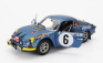 Solido Renault Alpine A110 1600s (nočná verzia) N 6 Rally Montecarlo 1972 J.candruet - P.pagani 1:18 Blue Met