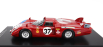 Spark-model Alfa romeo T33/2 1996cc V8 Team Vds Racing N 37 24h Le Mans 1968 T.pilette - R.slotemaker - Con Vetrina - S vitrínou 1:18 Red