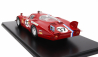 Spark-model Alfa romeo T33/2 1996cc V8 Team Vds Racing N 37 24h Le Mans 1968 T.pilette - R.slotemaker - Con Vetrina - S vitrínou 1:18 Red