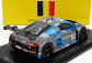 Spark model Audi R8 Lms Gt3 Team Audi Sport Sainteloc Racing N 26 24h Spa 2021 J.green - F.hutchison - A.tambay 1:43 Light Blue Grey