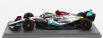 Spark-model Mercedes gp F1 W13e Team Mercedes-amg Petronas F1 N 44 2nd Brazilian Gp 2022 Lewis Hamilton 1:43 Silver Green