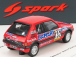 Spark-model Peugeot 205 1.6 Gti N 132 Rally Montecarlo 1986 Francois Delecour - Anne Chantal Pauwels 1:43 Červená