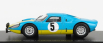 Spark-model Porsche 904 Gts N 5 Winner Rally D'elbeuf 1967 P.farjon 1:43 Light Blue Yellow