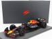 Spark-model Red bull F1 Rb18 Team Oracle Red Bull Racing N 1 Winner Japan Gp With Pit Board World Champion 2022 Max Verstappen 1:18 Matná modrá žltá červená