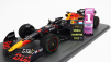 Spark-model Red bull F1 Rb18 Team Oracle Red Bull Racing N 1 Winner Japan Gp With Pit Board World Champion 2022 Max Verstappen 1:18 Matná modrá žltá červená