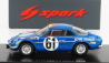 Spark-model Renault A110 Alpine Team Ecurie Leopard N 61 24h Le Mans 1968 N.nasbaumer - J.j.bourdon 1:43 Blue Met