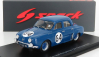 Spark-model Renault Dauphine Team Renault Company N 64 12h Sebring 1957 M.michy - M.foulgoc 1:43 Bluette