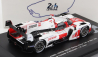 Spark-model Toyota Gr010 3.5l V6 Twin Turbo Hybrid Team Gazoo Racing N 7 Winner 24h Le Mans 2021 M.conway - K.kobayashi - J.m.lopez 1:87 Biela červená