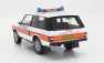 Takmer skutočný Land rover Range Rover Police 1980 1:18 Biela oranžová modrá