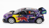 Truescale Ford england Puma Rally1 Red Bull Team Ford World Rally M-sport N 19 Winner Rally Montecarlo 2022 S.loeb - I.galmiche 1:18 Purple Yellow Black