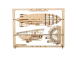 Ugears 2,5D drevené mechanické puzzle Vzducholoď Zeppelin