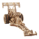 Ugears 3D drevené mechanické puzzle pretekárske auto (Dragster)