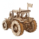 Ugears 3D drevené mechanické puzzle Traktor vyhráva