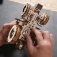 Ugears 3D drevené mechanické puzzle Traktor vyhráva