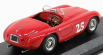 Umelecký model Ferrari 166 Touring Barchetta N 25 Winner Palm Springs 1951 M.lewis 1:43 Red