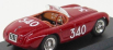 Umelecký model Ferrari 166mm Spider N 340 Mille Miglia 1951 Castellotti - Rota 1:43 Red