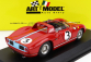 Umelecký model Ferrari 330p Spider N 3 Winner Tourist Trophy 1964 G.hill 1:43 Červená svetlomodrá