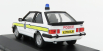 Vanguards Ford england Escort Mkiii Xr3i Police 1990 1:43 bielo žltá