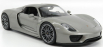 Welly Porsche 918 Spider Hard-top Closed 2015 1:18 Grey Met