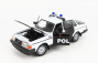 Welly Volvo 240 Gl Politi Nórska polícia 1986 1:24 čierna biela