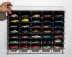 Atlantic Vetrina display box Espositore - Pre 35 Cars 1/64 Lungh.lenght Cm 56.0 X Largh.width Cm 8.0 X Alt.height Cm 38.0 (altezza Utile Tra I Ripiani Cm 4.5 Inner Height Among Shelves) 1:64 Plastic Display