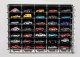 Atlantic Vetrina display box Espositore - Pre 35 Cars 1/64 Lungh.lenght Cm 56.0 X Largh.width Cm 8.0 X Alt.height Cm 38.0 (altezza Utile Tra I Ripiani Cm 4.5 Inner Height Among Shelves) 1:64 Plastic Display