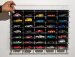 Atlantic Vetrina display box Espositore - Pre 35 Cars 1/64 Lungh.lenght Cm 56.0 X Largh.width Cm 8.0 X Alt.height Cm 38.0 (altezza Utile Tra I Ripiani Cm 4.5 Inner Height Among Shelves) 1:64 Plastic Display