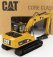 Dm-models Caterpillar Cat320d Escavatore Cingolato - Traktor Hydraulické rýpadlo Škrabka s kladivom 1:50 žltá čierna