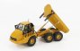 Dm-models Caterpillar Cat725 Cassone Ribaltabile Cava 3-assi - kĺbový nákladný automobil 1:50 žltá čierna