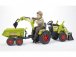 FALK – Šliapací traktor Claas Axos s nakladačom, rýpadlom a vlečkou