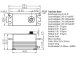 H-rýchlostné servo HSX101 19kg.cm 0,073s/60° 25T