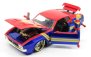 Jada Ford usa Mustang Mach I 1973 s postavičkou Captain Marvel 1:24 Červená modrá žltá