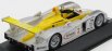 Minichamps Audi R8 Team Infineon N 2 Víťaz 12h Sebring 2002 Capello - Herbert - Pescatori 1:43 Strieborno-žltá