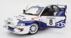 Subaru Impreza S5 Wrc99 (nočná verzia) N 8 Rally Azimut Di Monza 2000 Valentino Rossi - C.cassina 1:18 Biela Modrá