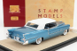 Známka-modely Cadillac Eldorado Biarritz 1955 Closed Top 1:43 Bahama Blue Met