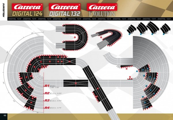 Obrázok Carrera EVO/D132/D124 - 20568 Vnější kraj. k zatáčce 4/15