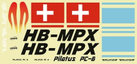 Obrázok Multiplex 224373 nálepky PILATUS PC-6 modré 1M40110-2