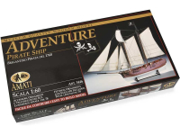 Obrázok AMATI Adventure pirátska loď 1760 1:60 kit