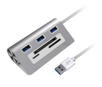 Obrázok Dokovacia stanica 5v1 z hliníkovej zliatiny / čítačka kariet (USB 3.0)