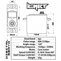 Obrázok KONECT 21 kg servo - SPORT