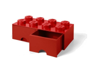 Obrázok LEGO úložný box 8 s šuplíky - červená (5711938029500)