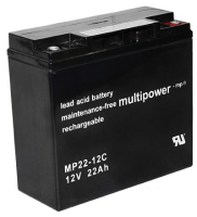 Obrázok MULTIPOWER Pb akumulátor MULTIPOWER 12V/22,0Ah 8KM8467