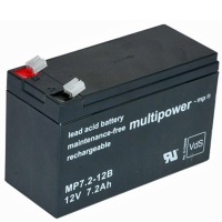 Obrázok MULTIPOWER Pb akumulátor MULTIPOWER 12V/7,2Ah 8KM8452