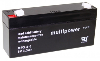 Obrázok MULTIPOWER Pb akumulátor MULTIPOWER 6V/3,2Ah 8KM8555