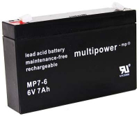 Obrázok MULTIPOWER Pb akumulátor MULTIPOWER 6V/7,0Ah 8KM8570