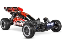 Obrázok RC auto Traxxas Bandit 1:10 RTR s LED osvetlením, červeno-čierna