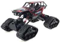 Obrázok RC crawler CLIMBER s pásmi aj pneu, červená