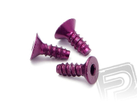 Obrázok HPI Samorezná skrutka so záp. Hlavou 3 X 8mm, 5ks (PURPLE) HPIZ076