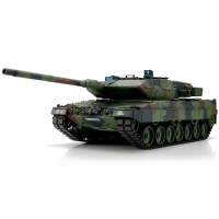 Obrázok TORRO tank 1/16 RC LEOPARD 2A6 NATO kamufláž – BB Airsoft + IR (kovové pásy)